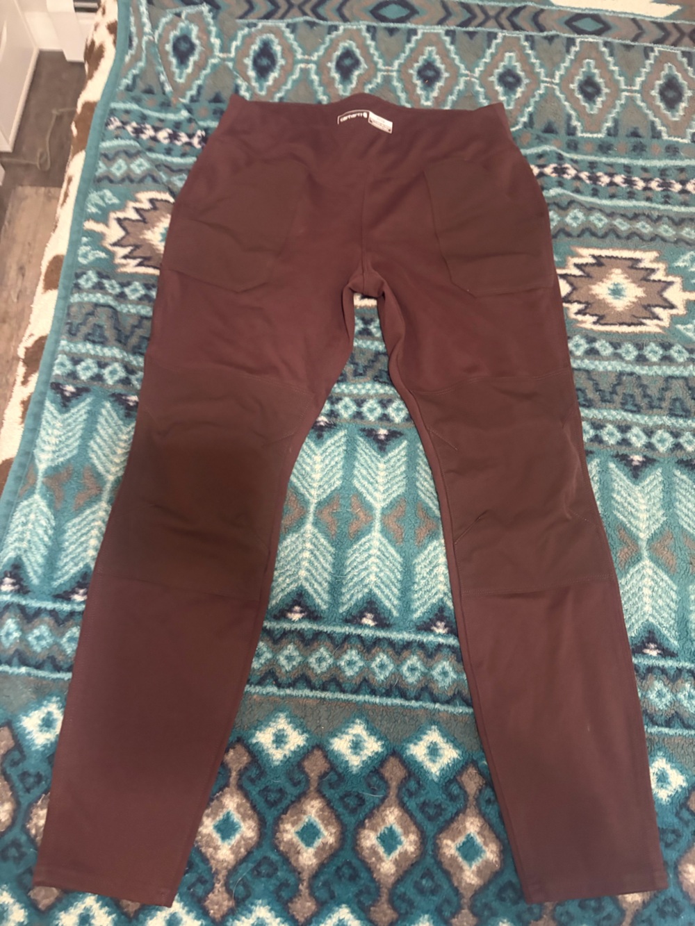 Women’s Stretch High-Rise Pants in Brown